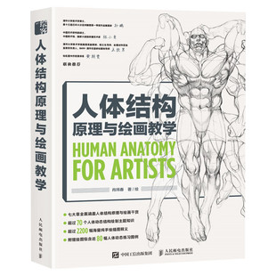 人体结构原理与绘画教学【赠海报+视频+随机亲签】肖玮 画画的春哥 插画人物结构造型绘画零基础入门自学教材临摹画集 设计教程书