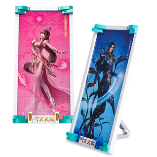 邦宝斗罗大陆人物唐三小舞立体拼图拼装拼插积木玩具桌面装饰摆件