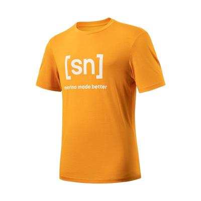 SN新款美利奴羊毛短袖男女T恤
