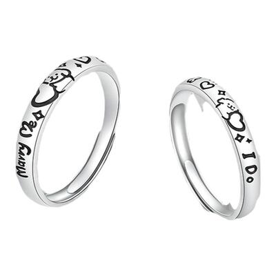 【中国·黄金】小狗贴贴情侣对戒