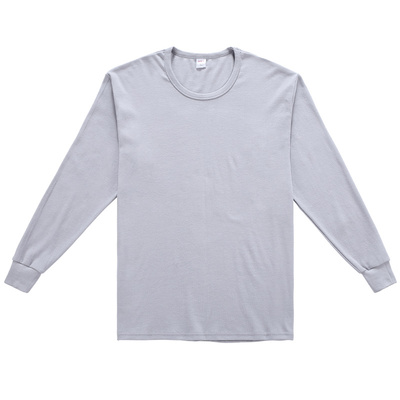 秋衣纯棉单件上衣加大码加肥圆领