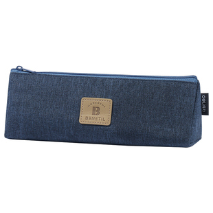 得力笔袋大容量简约小清新铅笔盒文具盒文具袋高中生初中生小学生用ins多功能男孩子铅笔袋男女儿童帆布笔盒