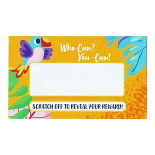 创意刮刮卡小学生奖励儿童diy自制幸运抽奖教具空白手写奖惩教师