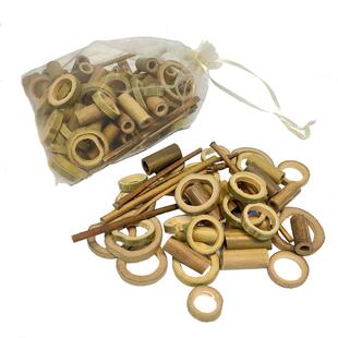 幼儿园低结构材料区域DIY自然大小木片混装干树枝手工作制美工区