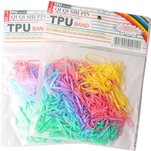 盘发皮筋耐拉高弹力黑色橡皮筋绕线发圈发绳一次性皮筋女扎头简约