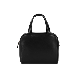 黑色羊皮复古波士顿包经典百搭里外全真皮小方包豆腐包斜跨手提包