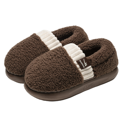 回力棉拖鞋男款包跟冬季加绒保暖