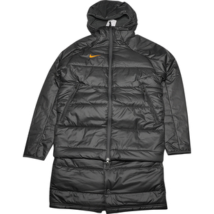 天天正品耐克2023中超球员版中长款棉服大衣足球棉衣 DX4650-068