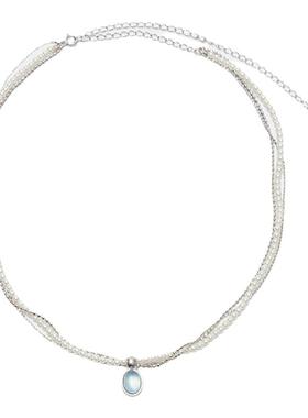 tinom落珠项链小众锁骨链首饰