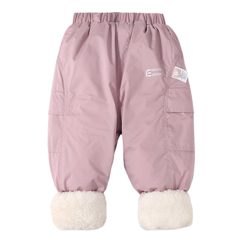 女童兔毛绒加厚抗寒-15°棉裤