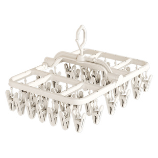 袜子晾衣架多夹子晾晒架多功能带衣架宿舍用内衣夹神器阳台折叠