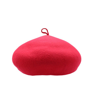 中华老字号马聚源秋冬款休闲羊毛贝雷帽女士英伦复古风