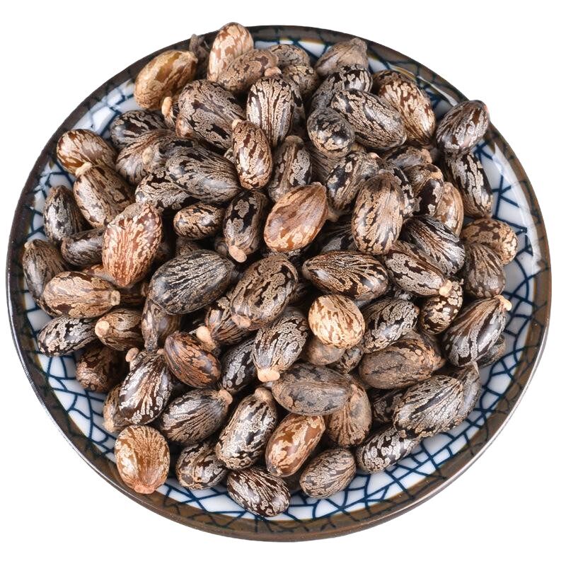 蓖麻子500g中药材蓖麻籽仁干货饱满萆麻子红大麻子蓖麻种籽蓖麻仁