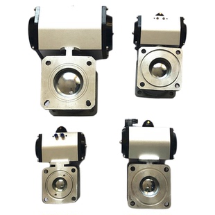 洒水车管道改装球阀 铝合金法兰式电控气动直通球阀 DN50气动阀门