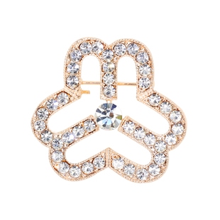 三八妇女节妇联徽章胸针女镶钻胸花妇女联合会纪念胸章礼物礼盒装