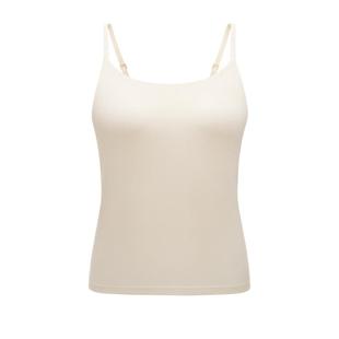 蕉内热皮501+女士挖肩袖吊带背心带杯带胸垫保暖打底内搭女冬季