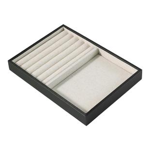 首饰托盘带盖放置盘戒指耳钉项链展示盘收纳饰品展示架拍摄道具