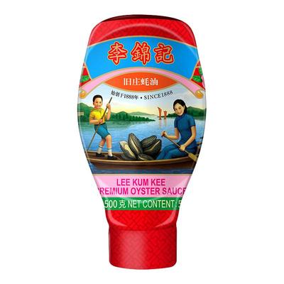 【百亿补贴】李锦记非遗蚝油零添加防腐剂旧庄蚝油500g挤挤装炒菜