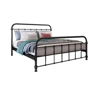 老匠铁艺床双人床铁架子床金属儿童家用1.5 单人轻奢铁床加厚加固