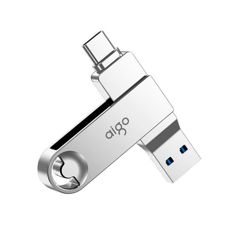 爱国者Type-C手机u盘512g双接口超大容量定制logo手机电脑两用