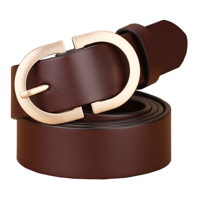 YRXJ头层牛皮皮带女休闲时尚百搭