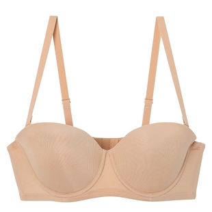 爱美丽IMIS内衣小胸聚拢光面洞洞杯纯色3/4薄杯文胸IM11ALV1