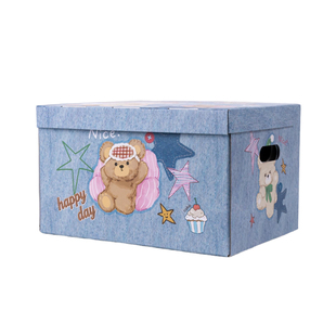 布帕小熊可爱手绘礼品盒收纳箱超大号储物玩具零食生日礼盒包装盒
