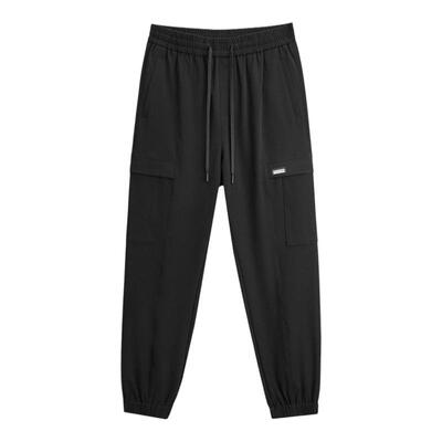 GXG男装黑色收口工装长