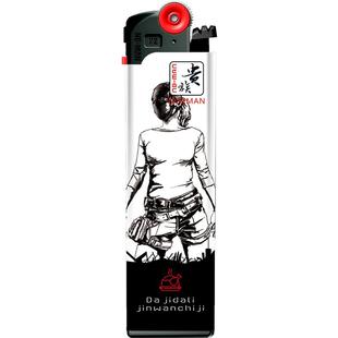 贵族打火机男砂轮火石可充气体时尚创意个性潮广告定制一次性滑轮