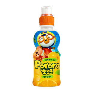 韩国原装进口pororo啵乐乐儿童饮料宝露露网红果汁饮品拼整箱24瓶