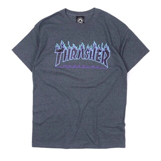 断码特价 THRASHER美版滑板火焰短袖男王一博同款情侣潮牌T恤