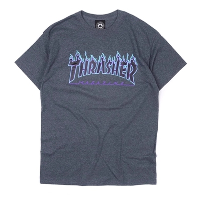 THRASHER美版火焰王一博同款短袖
