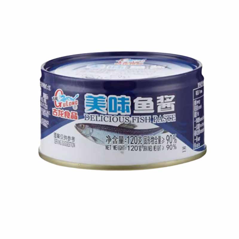 古龙食品美味鱼酱罐头海鲜水产厦门特产拌饭拌面将类调料120g*6