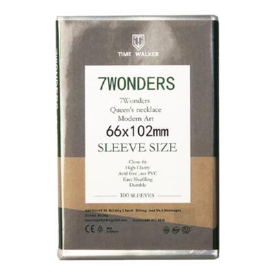 TW德国CPP 透明桌游卡膜牌套 七大奇迹 64x100 66x102 100张装