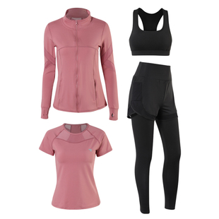 运动服跑步套装女2026秋季新款瑜伽服初学者健身房大码速干拇指扣