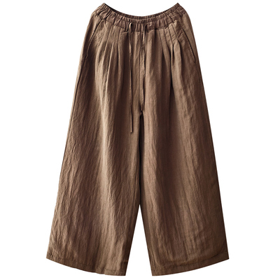 松紧腰系带宽松百搭显瘦休闲裤