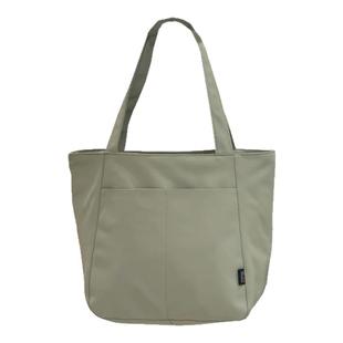 茶话会日系简约休闲单肩包女大容量学生上课通勤托特包手提帆布包