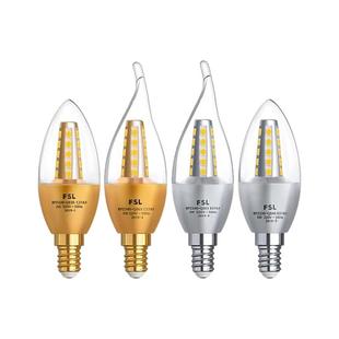 fsl佛山照明满天星led灯泡e14蜡烛节能宽电压AC100-265V 3500k