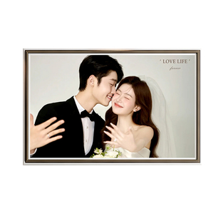 相框摆台定制diy洗照片做成水晶结婚纱照挂墙制作全家福相片打印