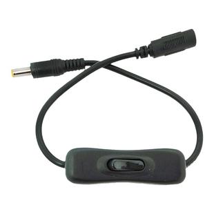 加粗DC公母头线带开关DC5.5*2.1电源线 纯铜直流双头 9V12V连接线