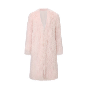 NanaJacqueline冬季新款貉子毛长款皮草女轻奢高级感气质宽松外套