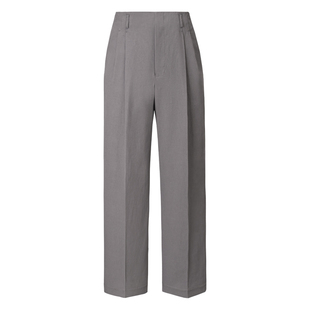 【水洗全棉男女同款】CULTUM高腰双褶好莱坞裤西裤休闲复古阔腿裤