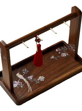 高档精致实木玄关收纳架乔迁礼品