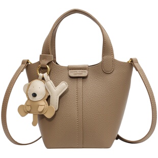 法式小众包包女2026新款手提菜篮子高级感休闲百搭单肩斜挎水桶包