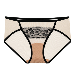 【小睫毛内裤】伊维斯秋季新品低腰内裤女 无痕网纱透气三角裤