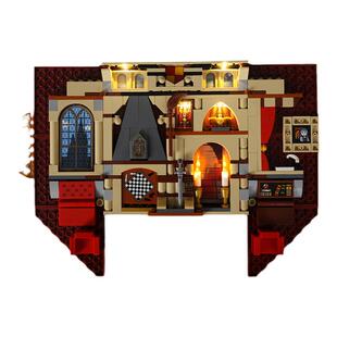 KGBOX用于76409乐高哈利波特系列学院旗帜模型拼装玩具led灯具