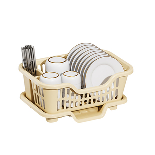 厨房碗碟架台面餐盘收纳家用带排水置物架免安装多用途沥水碗架