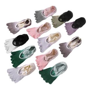 秋冬新款瑜伽袜防滑专业女五指健身普拉提袜子室内运动分趾瑜珈袜