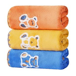 毛毛雨毛巾女比纯棉吸水家用洗脸巾加厚不掉毛珊瑚绒洗澡情侣干发