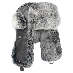 羊皮雷锋帽男女冬季獭兔毛一体加厚保暖护耳东北骑车防寒皮草帽子